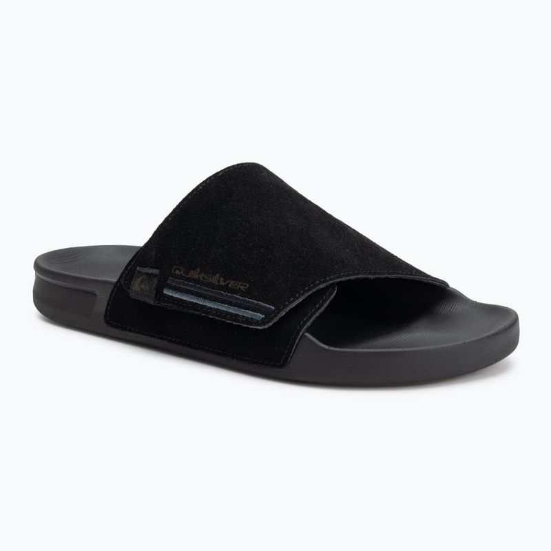Papuci pentru bărbați Quiksilver Rivi Suede black 1