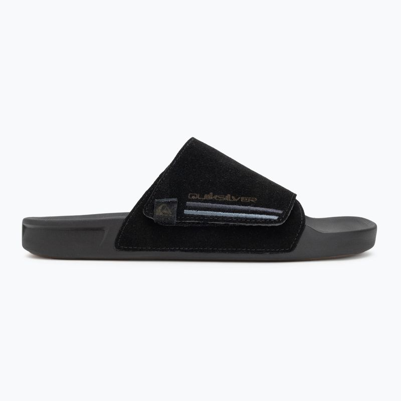 Papuci pentru bărbați Quiksilver Rivi Suede black 1 2