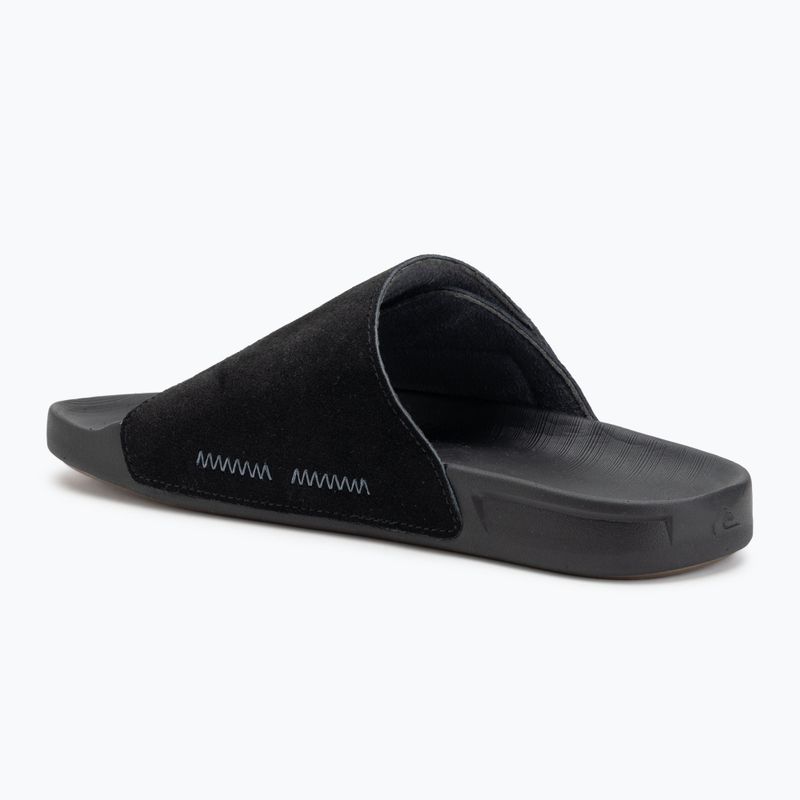 Papuci pentru bărbați Quiksilver Rivi Suede black 1 3