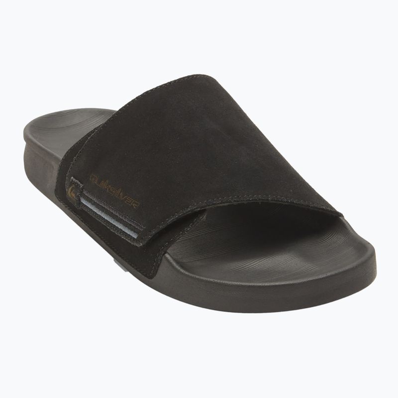 Quiksilver Rivi Suede flip-flops bărbați negru 1