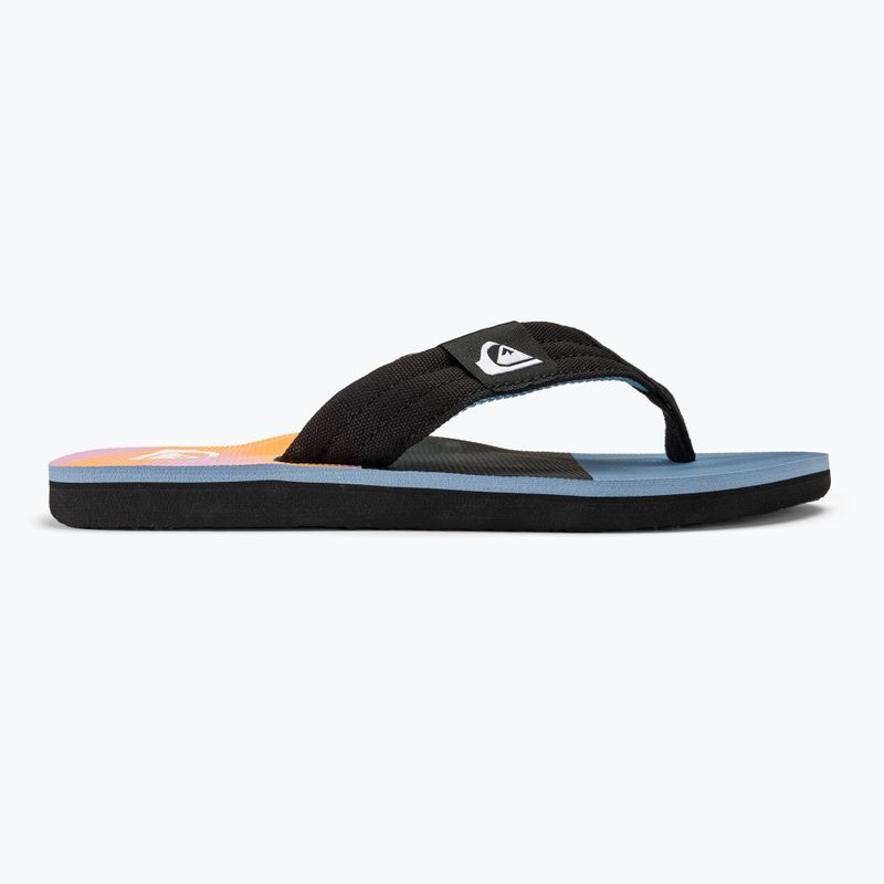 Papuci pentru bărbați Quiksilver Molokai Layback II blue / blue / orange 2