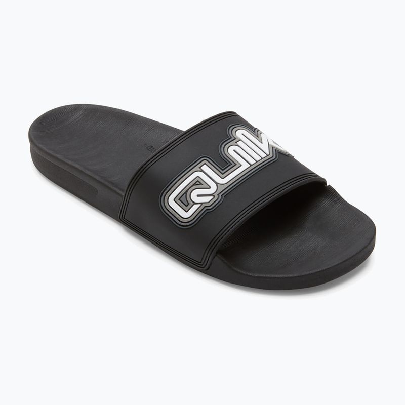 Quiksilver bărbați Rivi Wordmark Slide II flip-flops negru 1 9