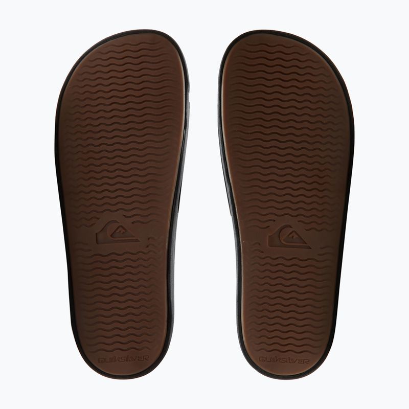 Quiksilver bărbați Rivi Wordmark Slide II flip-flops negru 1 13