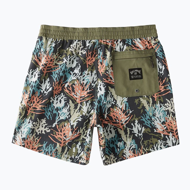 Pantaloni scurți de baie Billabong Coral Garden Layback pentru bărbați, multicolore 2