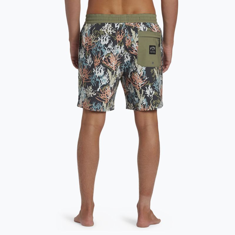 Pantaloni scurți de baie Billabong Coral Garden Layback pentru bărbați, multicolore