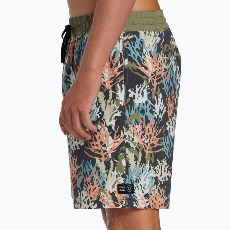 Pantaloni scurți de baie Billabong Coral Garden Layback pentru bărbați, multicolore