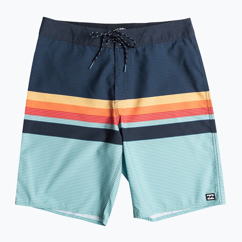 Pantaloni scurți de baie pentru bărbați Billabong All Day HTR Stripes OG albastru