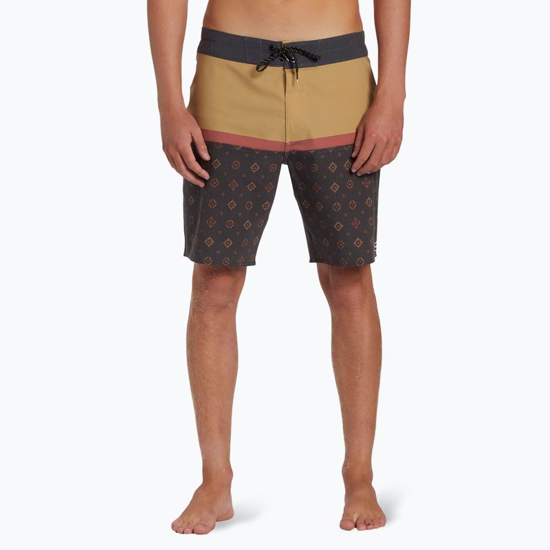 Pantaloni scurți de baie Billabong Fifty50 Pro mustard pentru bărbați 3