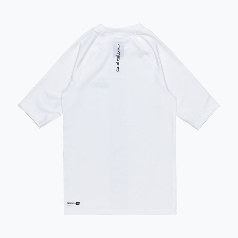 Quiksilver Everyday UPF50 tricou de înot alb pentru juniori 2