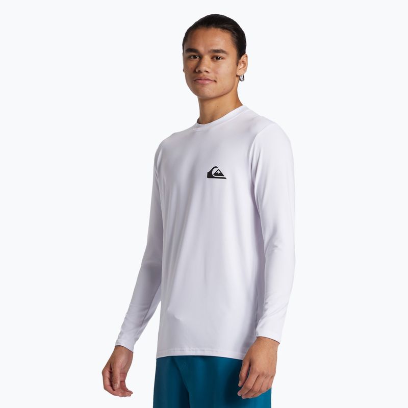Quiksilver bărbați Everyday Surf Tee alb/alb cu mânecă lungă