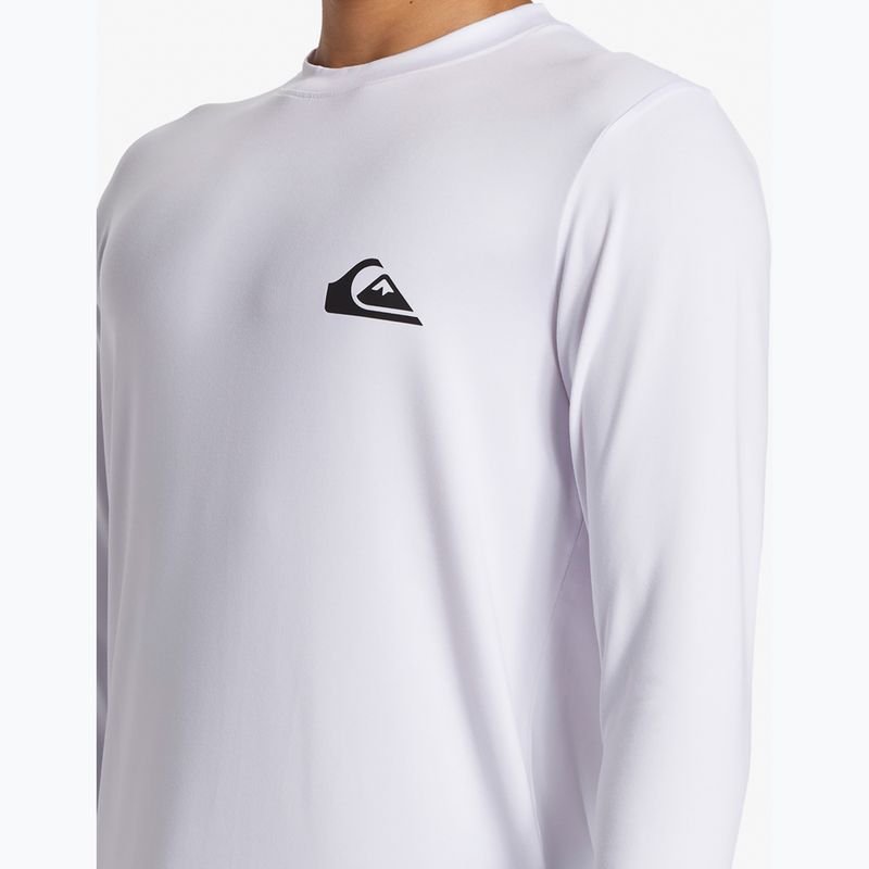 Quiksilver bărbați Everyday Surf Tee alb/alb cu mânecă lungă