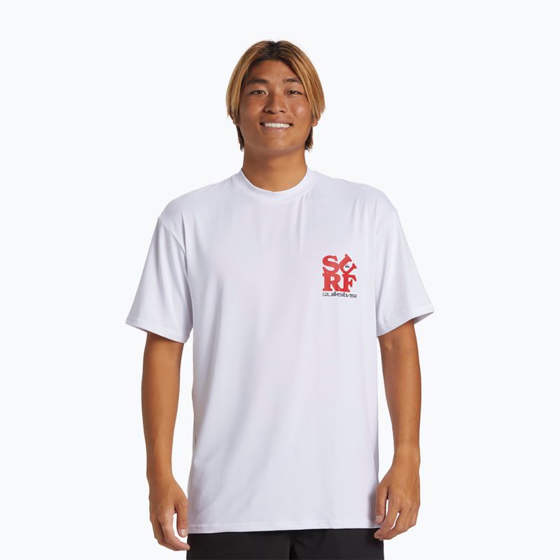 Tricou de înot pentru bărbați Quiksilver Everyday Surf Tee white/black