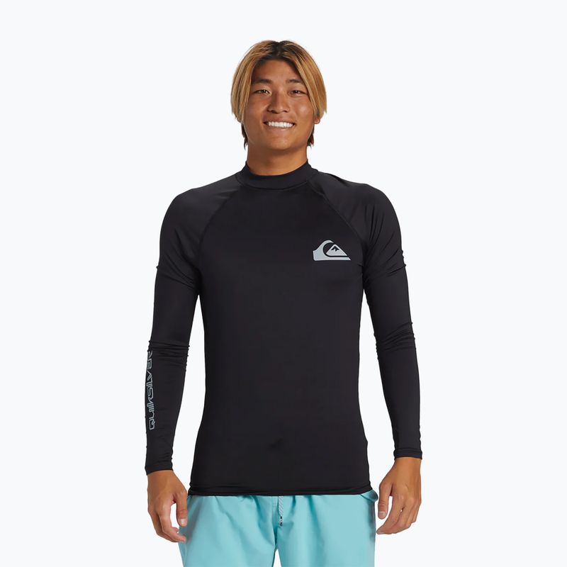 Longsleeve de înot pentru bărbați Quiksilver Everyday UPF50 black