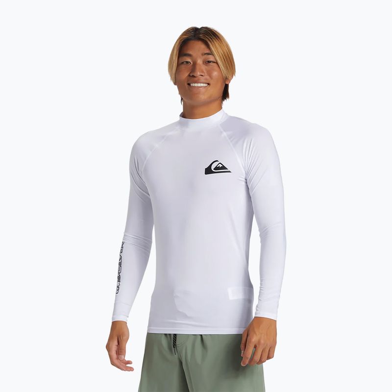 Longsleeve de înot pentru bărbați Quiksilver Everyday UPF50 white 3