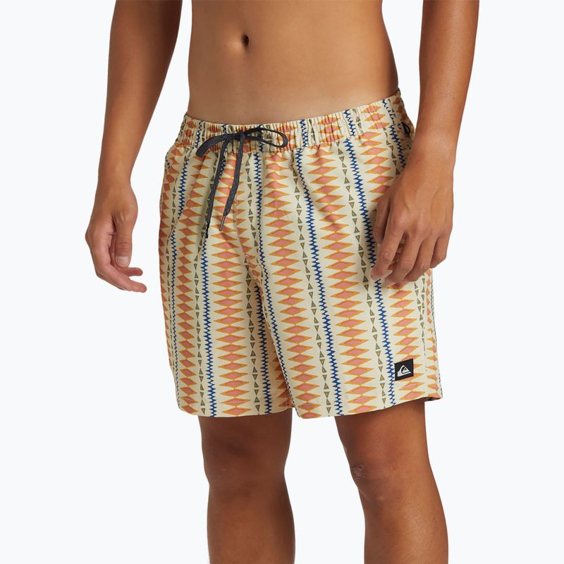 Șort de baie pentru bărbați  Quiksilver Remade Mix Volley 16 oyster white