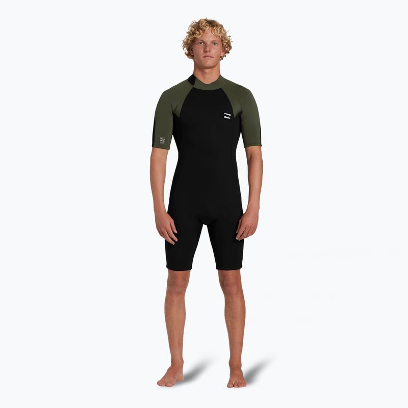 Spumă de înot pentru bărbați Billabong 2 mm Foil Back Zip Spring moss 2