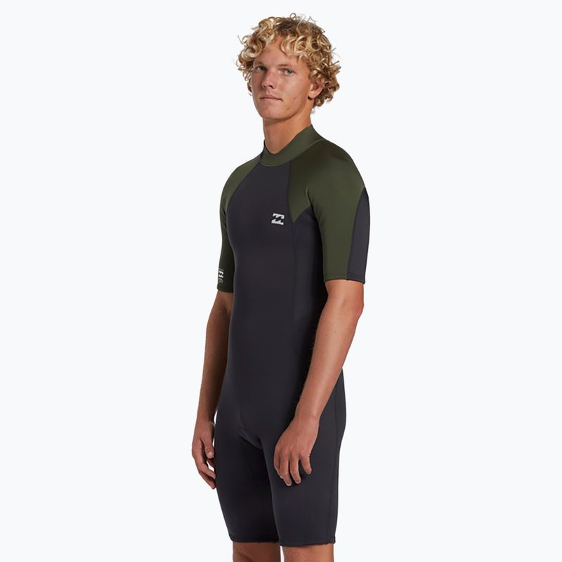 Spumă de înot pentru bărbați Billabong 2 mm Foil Back Zip Spring moss 4