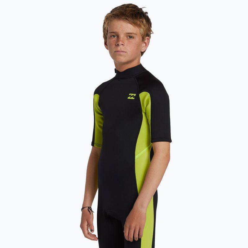 Costum de înot pentru copii Billabong 2 mm Foil BZ FL fluro lime 3