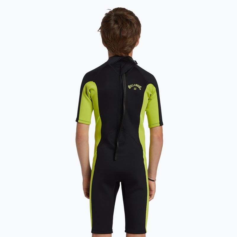 Costum de înot pentru copii Billabong 2 mm Foil BZ FL fluro lime 4