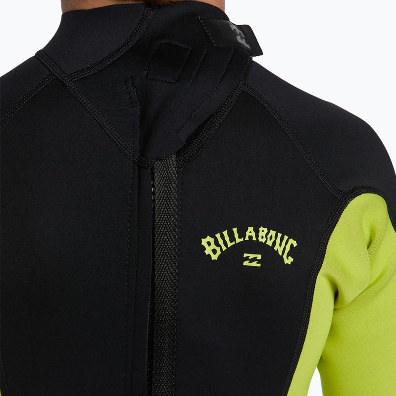 Costum de înot pentru copii Billabong 2 mm Foil BZ FL fluro lime 6