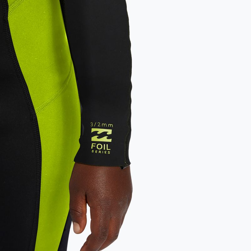 Costum de înot pentru copii Billabong 3/2 mm Foil BZ FL fluro lime 4