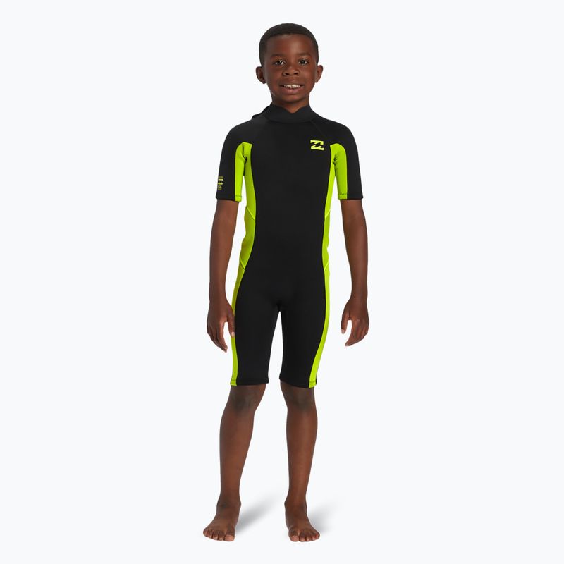 Combinezon de înot pentru copii Billabong 2 mm Foil BZ FL fluro lime