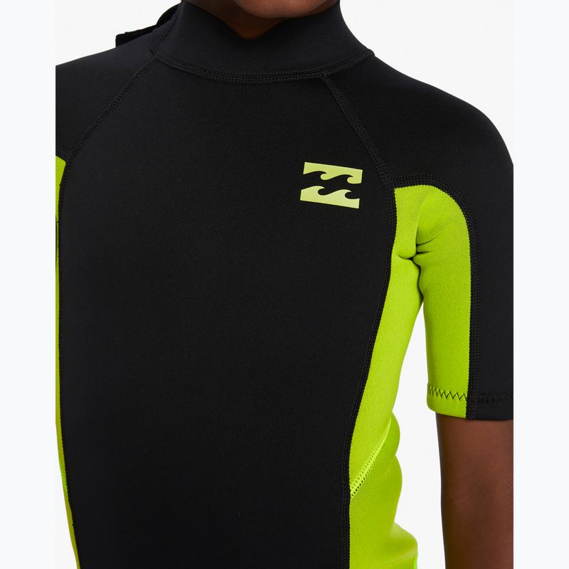 Combinezon de înot pentru copii Billabong 2 mm Foil BZ FL fluro lime