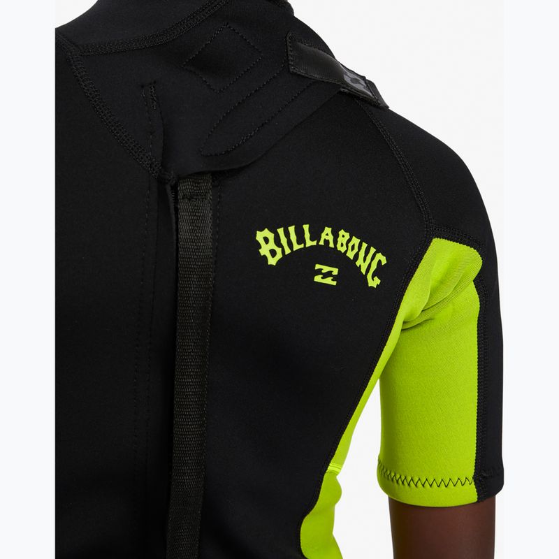 Combinezon de înot pentru copii Billabong 2 mm Foil BZ FL fluro lime