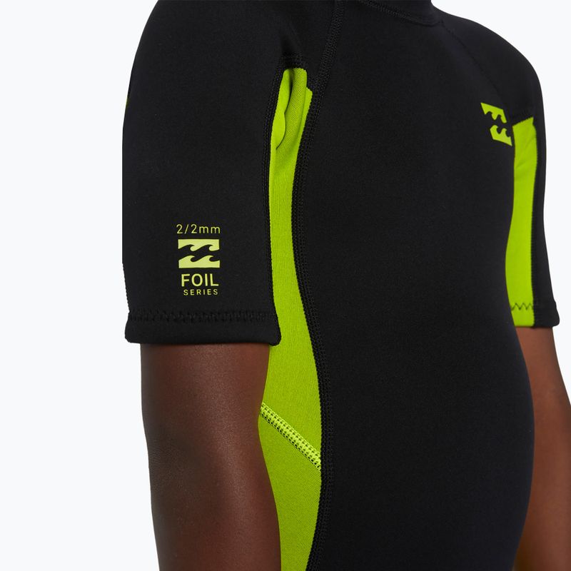 Combinezon de înot pentru copii Billabong 2 mm Foil BZ FL fluro lime
