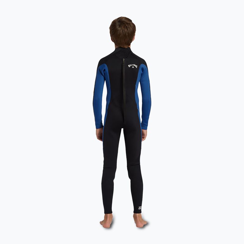 Spumă de înot pentru copii Billabong 4/3 mm Foil Back Zip GBS mid blue 2