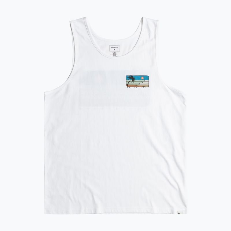 Quiksilver bărbați Line Up Tank top alb