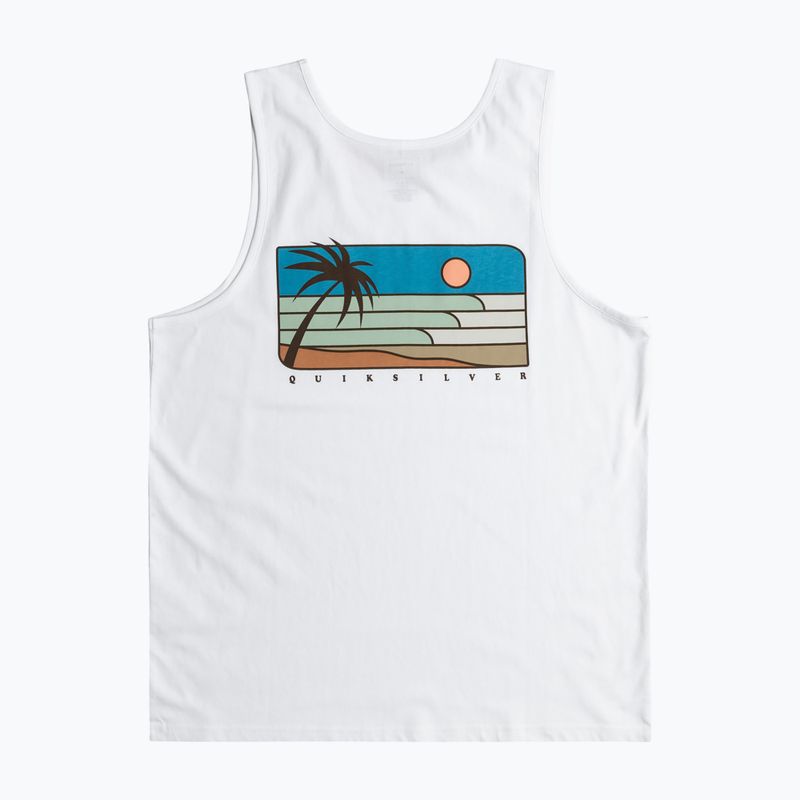 Quiksilver bărbați Line Up Tank top alb 2