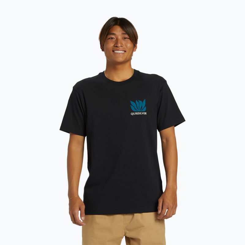 Tricoul Quiksilver pentru bărbați Natural Forms Mor negru