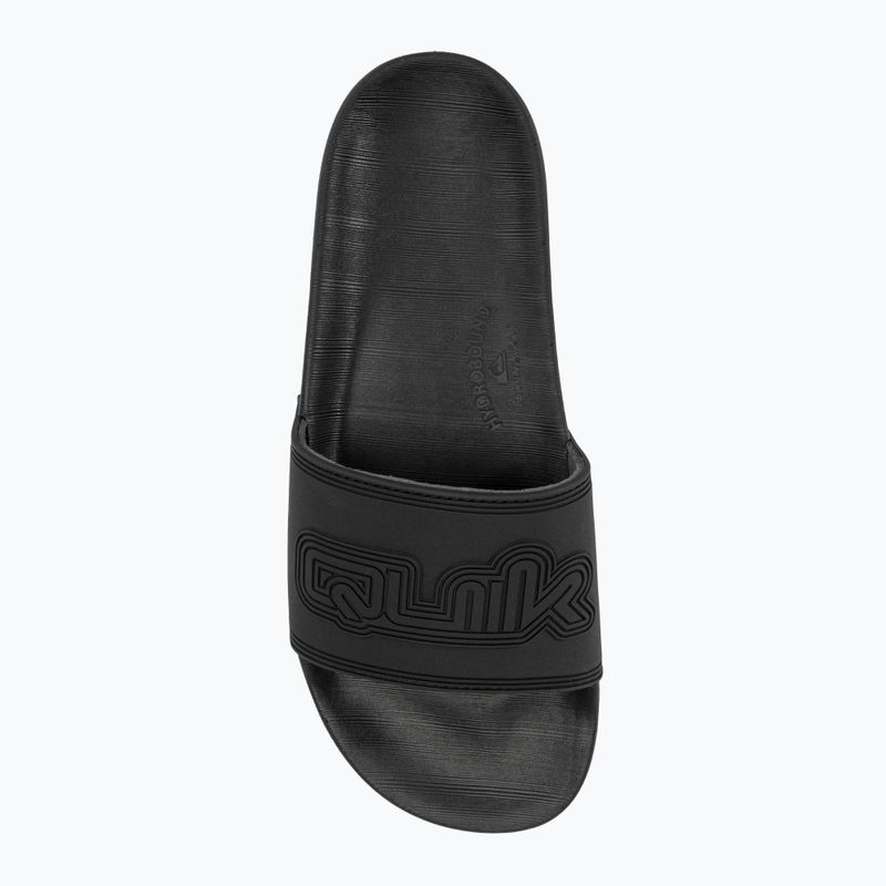 Quiksilver bărbați Rivi Wordmark Slide II flip-flops negru 4 5