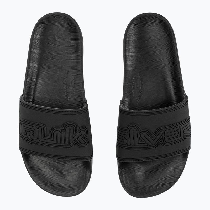 Quiksilver bărbați Rivi Wordmark Slide II flip-flops negru 4 8