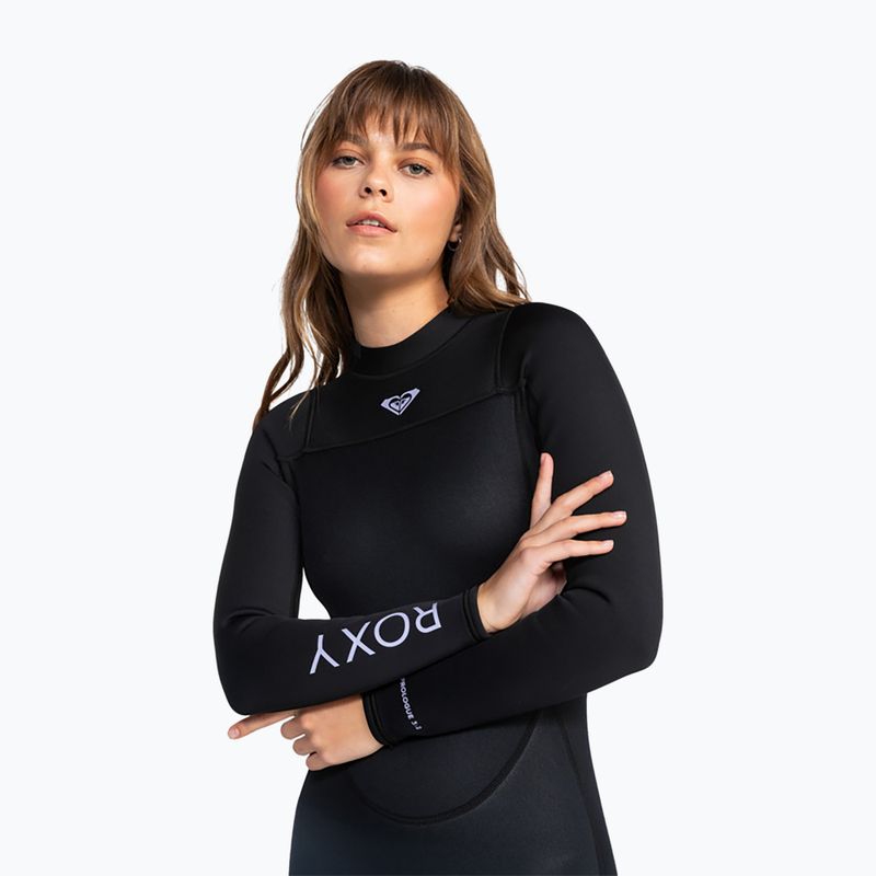 Spumă de înot pentru femei  ROXY 3/2 Prologue Back Zip Flock black 3