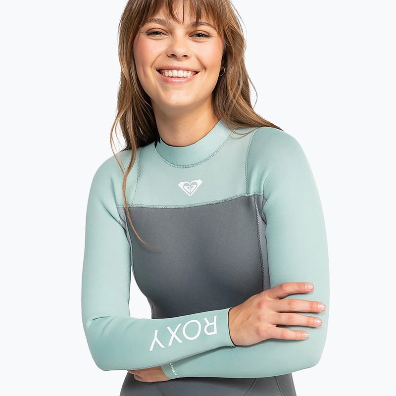 Costum de înot pentru femei ROXY 4/3 mm Prologue Back Zip GBS Wetsuit ice green 4