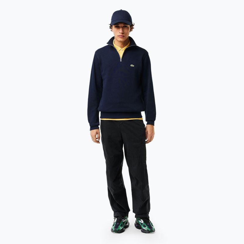 Hanorac pentru bărbați Lacoste SH1927 166 albastru marin 3