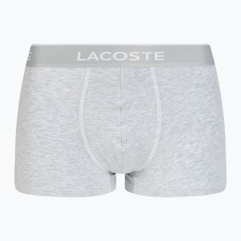 Lacoste boxeri 5H3389 NUA 3 perechi negru/alb/argintiu chinezesc 2