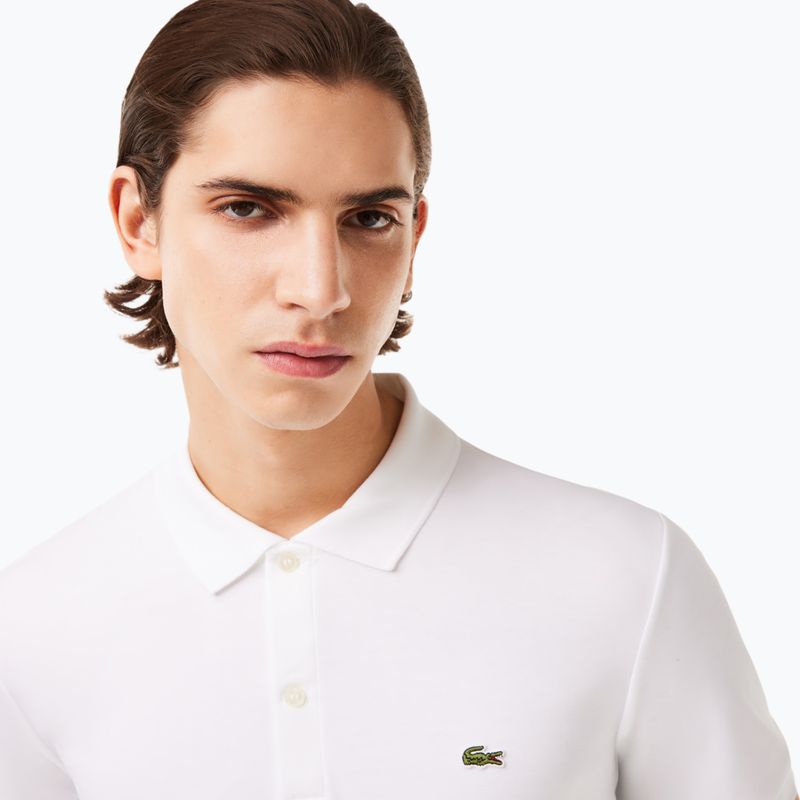 Tricou polo pentru bărbați Lacoste DH2050 white 4