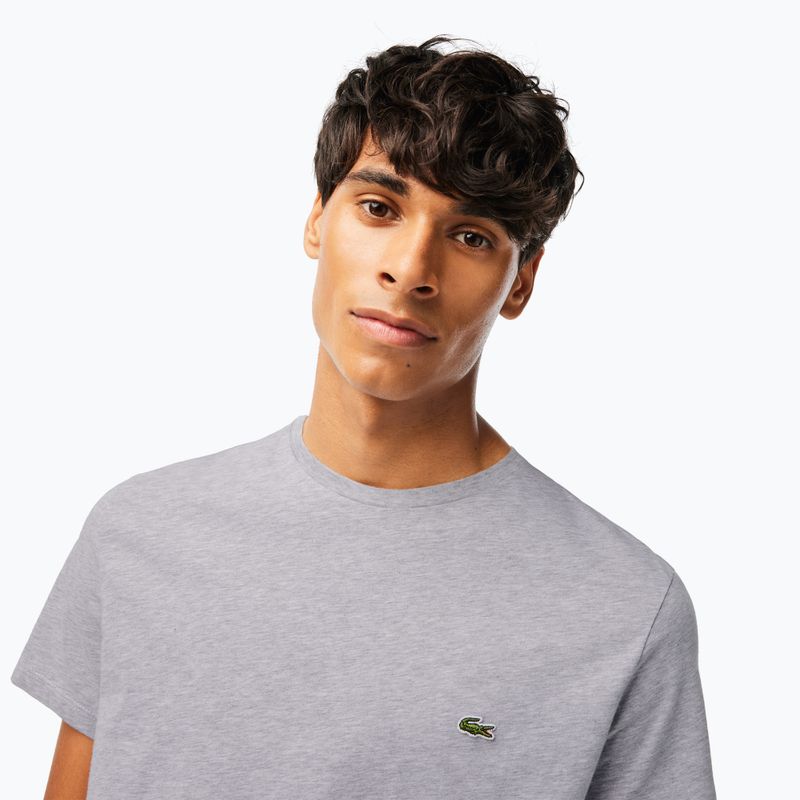 Tricou pentru bărbați Lacoste TH6709 silver chine 3