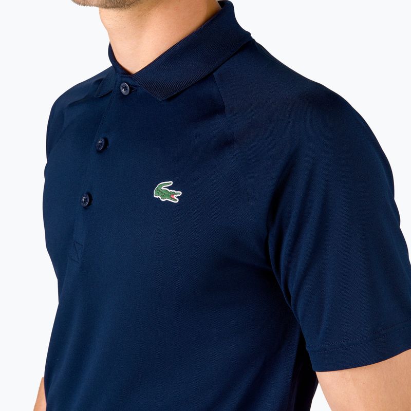 Tricou de tenis Lacoste pentru bărbați, albastru DH3201 166 4