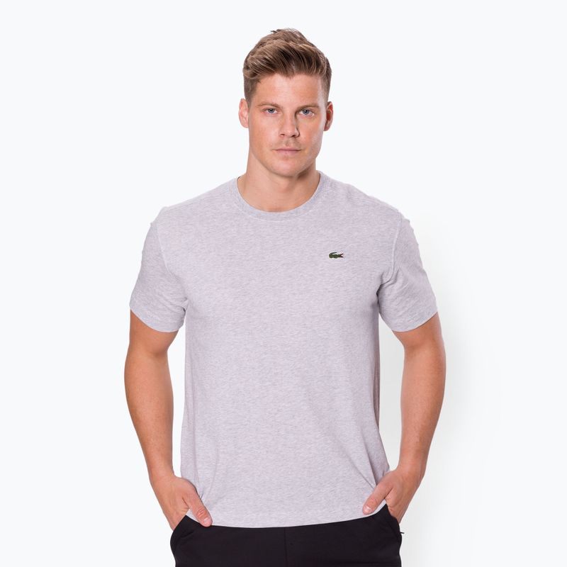 Cămașă de tenis pentru bărbați Lacoste TH7618 CCA Silver TH7618 2