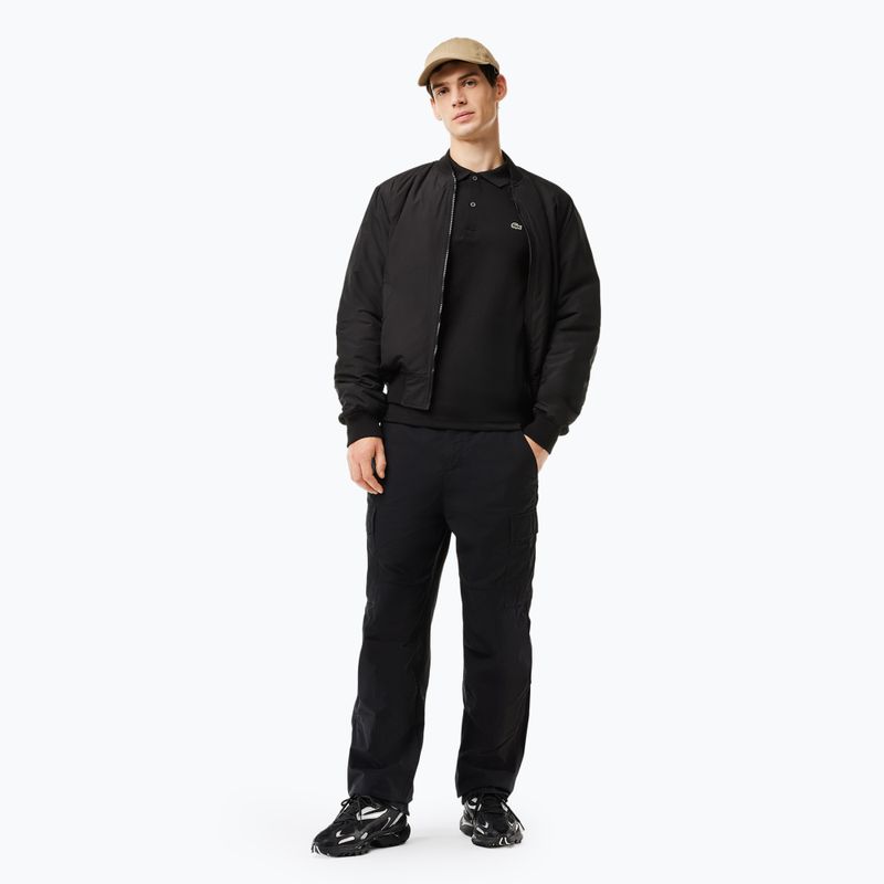 Tricou polo pentru bărbați Lacoste DH2050 black 3