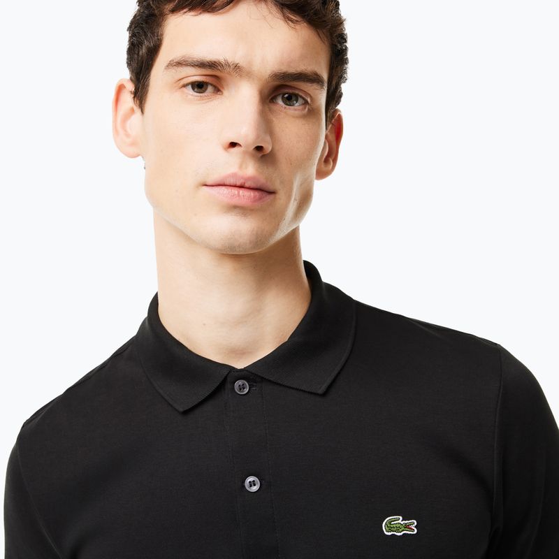 Tricou polo pentru bărbați Lacoste DH2050 black 4