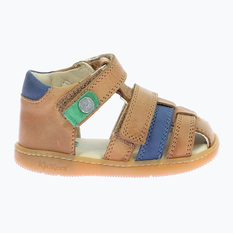 Sandale pentru copii Kickers Kick Pod camel/navy 2