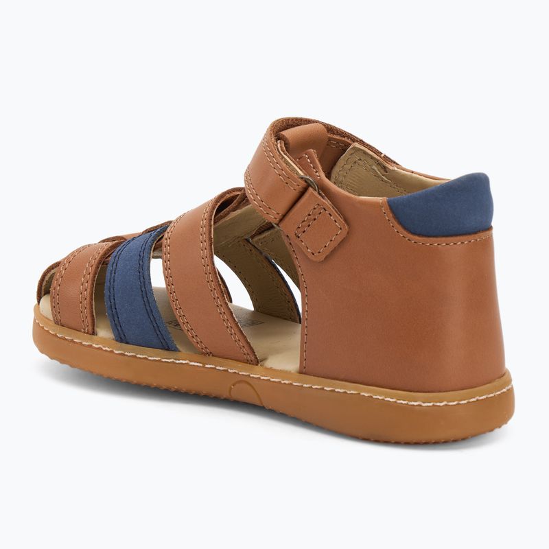 Sandale pentru copii Kickers Kick Pod camel/navy 3