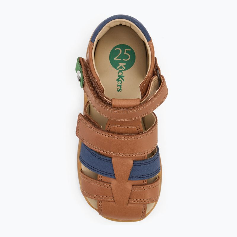 Sandale pentru copii Kickers Kick Pod camel/navy 5