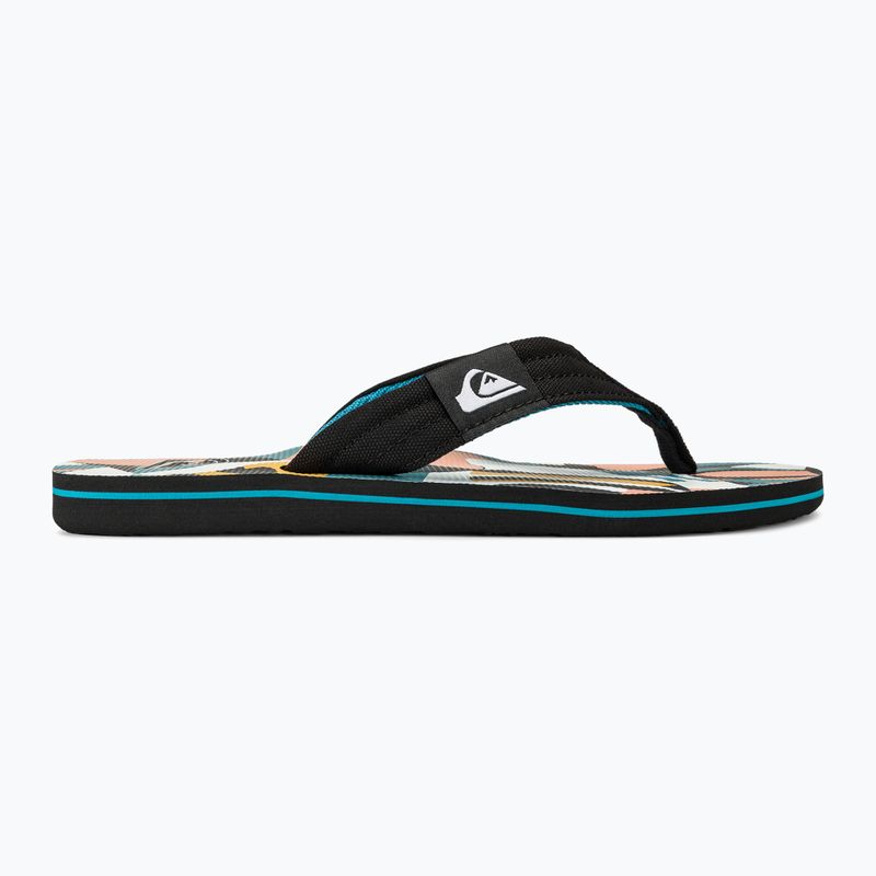 Papuci pentru bărbați Quiksilver Molokai Layback II white / black / blue 2