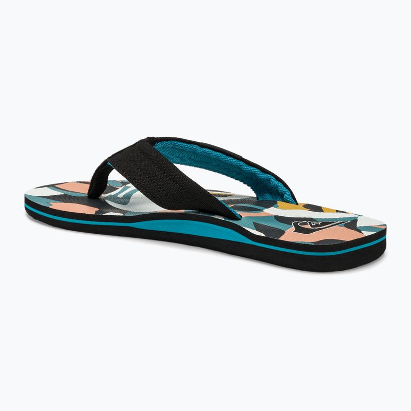 Papuci pentru bărbați Quiksilver Molokai Layback II white / black / blue 3